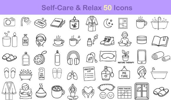 Download Hand Drawn Wellness Self Care Relax Svg - Car Collection