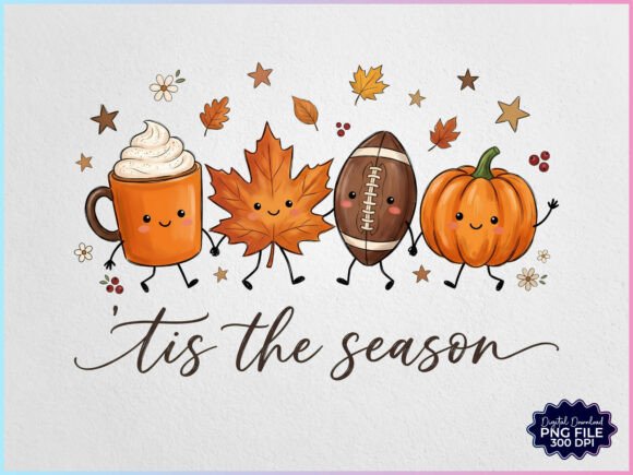 Download Tis the Season Autumn Fall Cartoon PNG - Car Collection