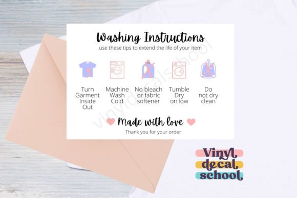 Download Washing Instructions Printable Care Card - Car Collection