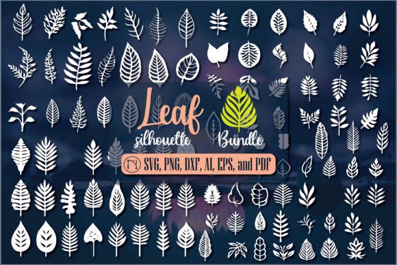 Download Cricut Leaf Silhouette SVG Mega Bundle - Silhouette Collection