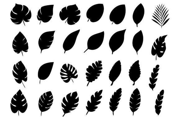 Download Leaves Silhouette, Leaves SVG, Leaf SVG - Silhouette Collection