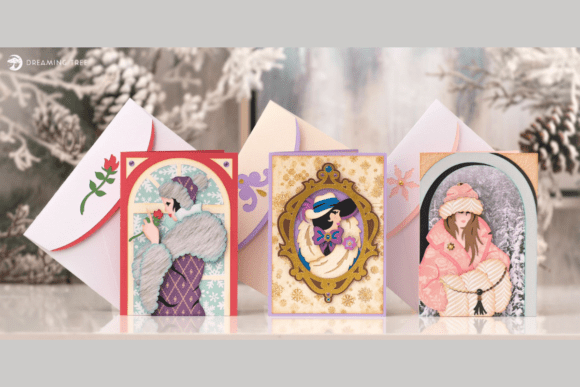 Download Winter Fashionista Note Cards SVG Bundle - Car Collection