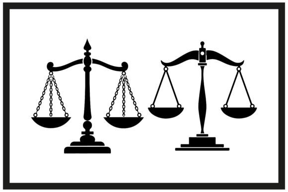 Download Balance Scale Silhouette Vector Clipart - Silhouette Collection