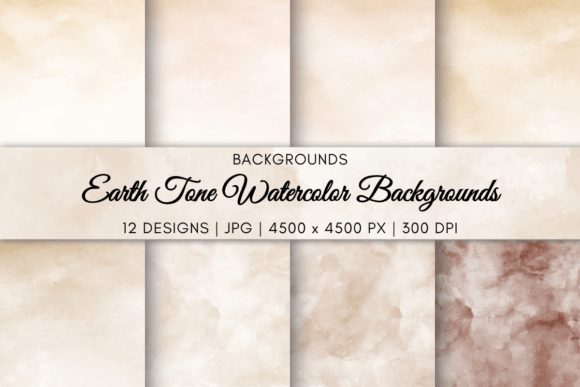 Download Earth Tone Watercolor Backgrounds - Background Collection