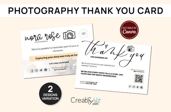 Download Free Photography Business Thank You Card - Car Collection