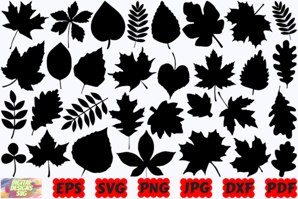 Download Leaves Silhouette | Leaves SVG |Leaf SVG - Silhouette Collection