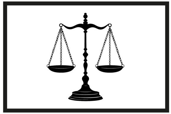 Download Balance Scale Silhouette Clipart - Silhouette Collection
