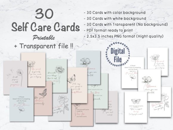 Download Self Care Affirmation Printable Cards - Premium Resources