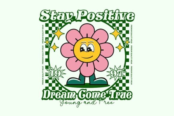 Download Cartoon Vintage Groovy Flower Design - Car Collection